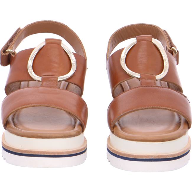 Brown Ara Shoes Durban Cognac Women's Sandals | ARA972XDI