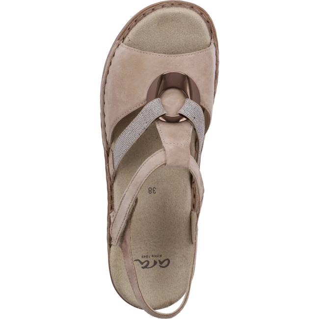 Brown Ara Shoes Hawaii Sand Women's Sandals | ARA284TIV