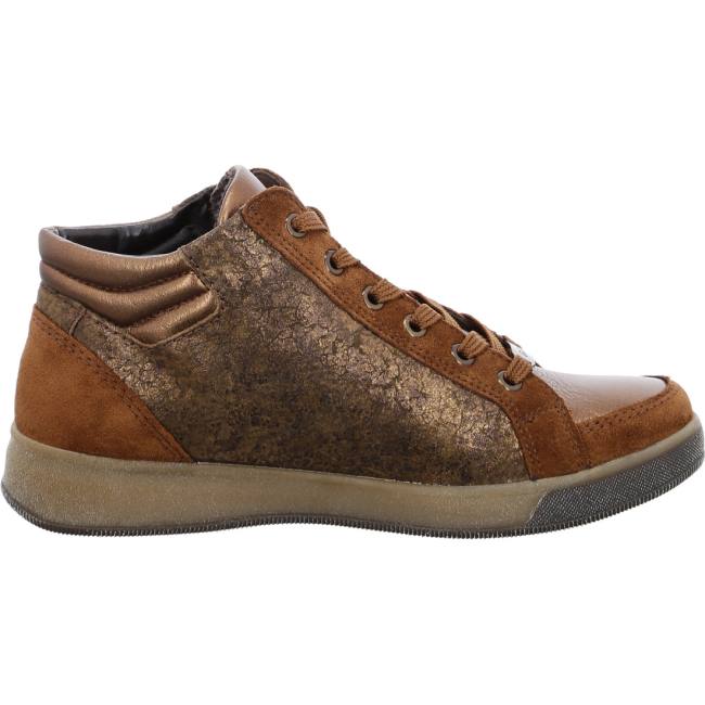 Brown Ara Shoes High Top Rom Nuts Women's Boots | ARA084SXW