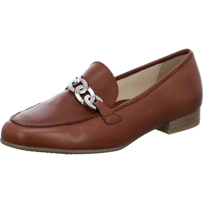 Brown Ara Shoes Kent Brandy Women\'s Loafers | ARA076GAV