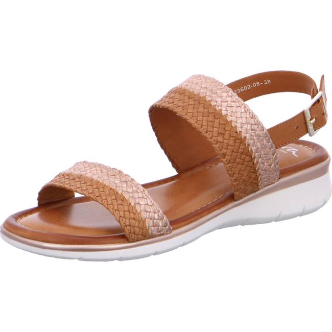 Brown Ara Shoes Kreta Cognac Women\'s Sandals | ARA279WVD