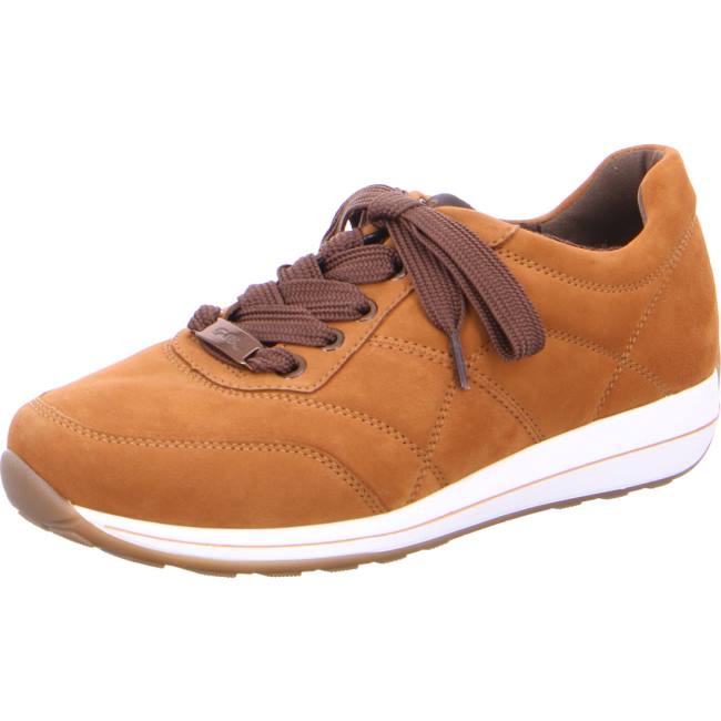 Brown Ara Shoes Lace-ups Osaka Women\'s Sneakers | ARA093CPG