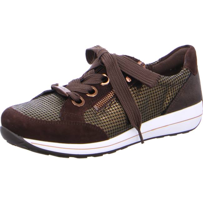 Brown Ara Shoes Lace-ups Osaka Women\'s Sneakers | ARA463PKM