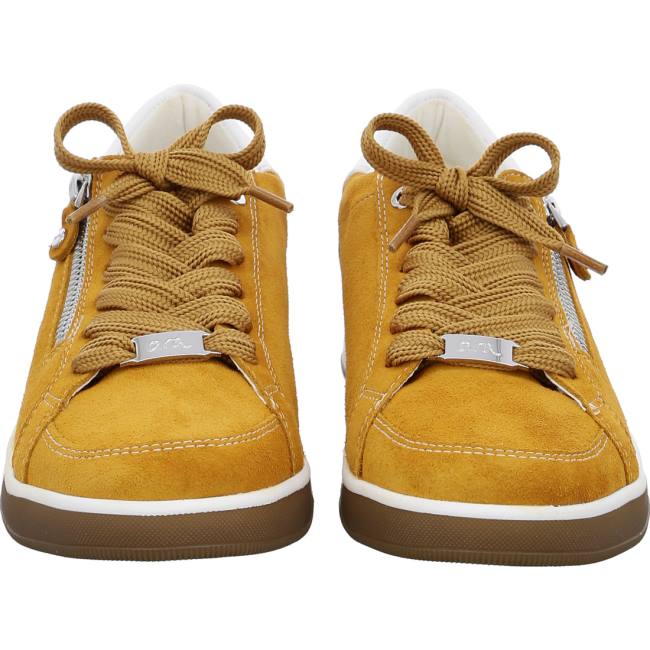 Brown Ara Shoes Lace-ups Rom Ochre Women's Sneakers | ARA803SUA