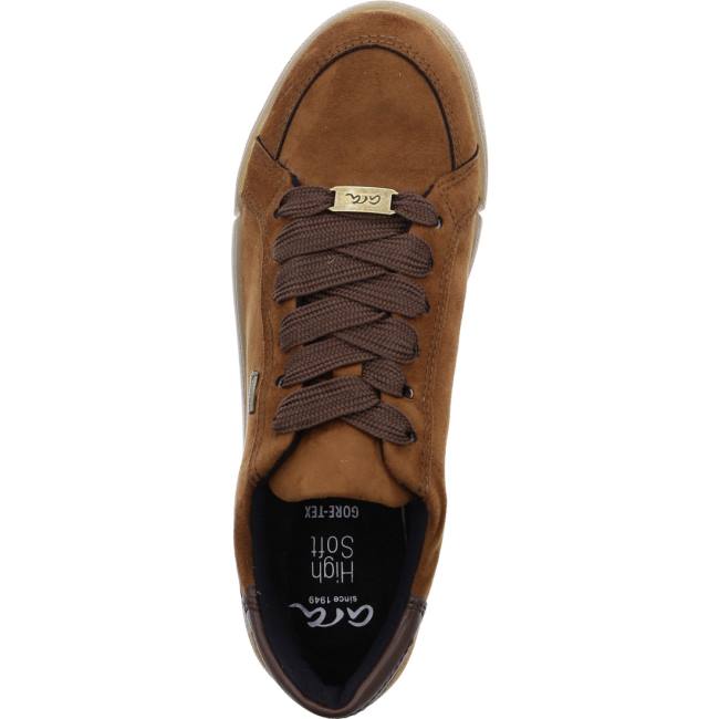 Brown Ara Shoes Lace-ups Rom-sport Cognac Women's Sneakers | ARA361MJW