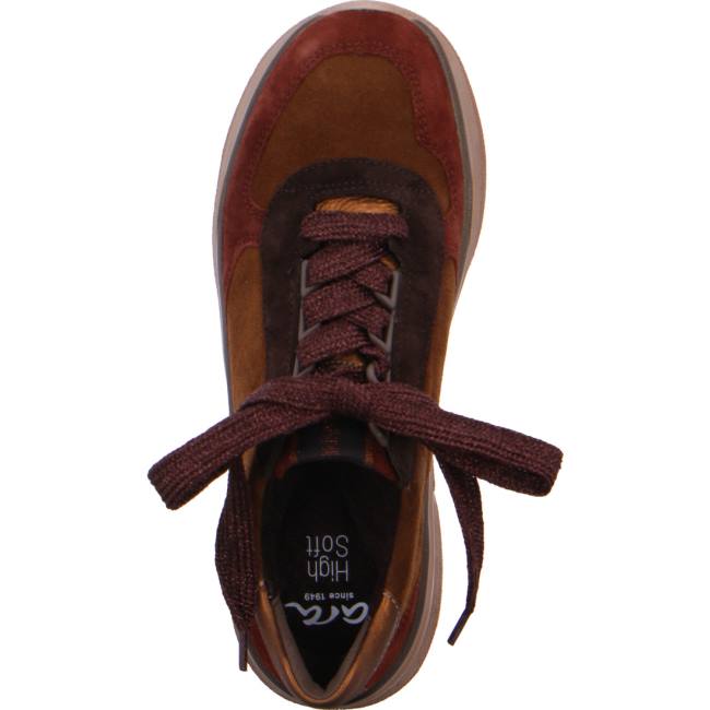 Brown Ara Shoes Lace-ups Roma Women's Sneakers | ARA089XWA