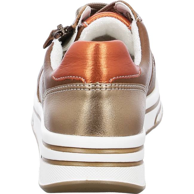 Brown Ara Shoes Lace-ups Sapporo Cognac Women's Sneakers | ARA648HZF