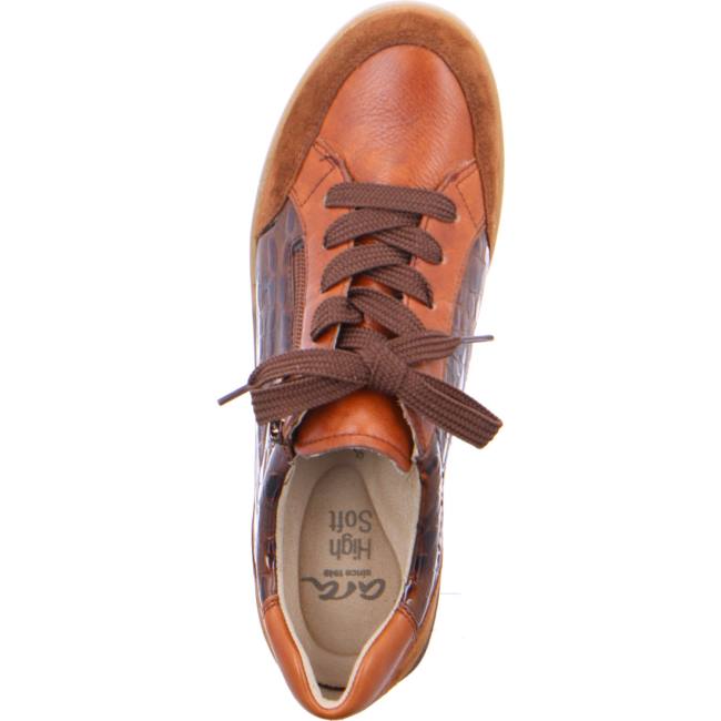 Brown Ara Shoes Lazio Women's Sneakers | ARA457TKW