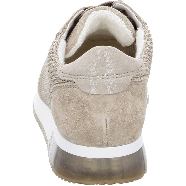 Brown Ara Shoes Lissabon Sand Women's Sneakers | ARA483MZK