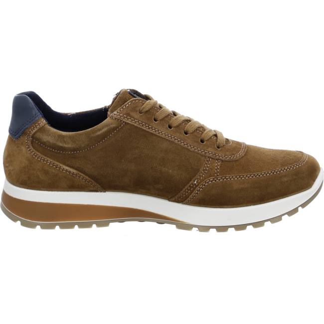 Brown Ara Shoes Matteo Tabac Men's Sneakers | ARA063WUC