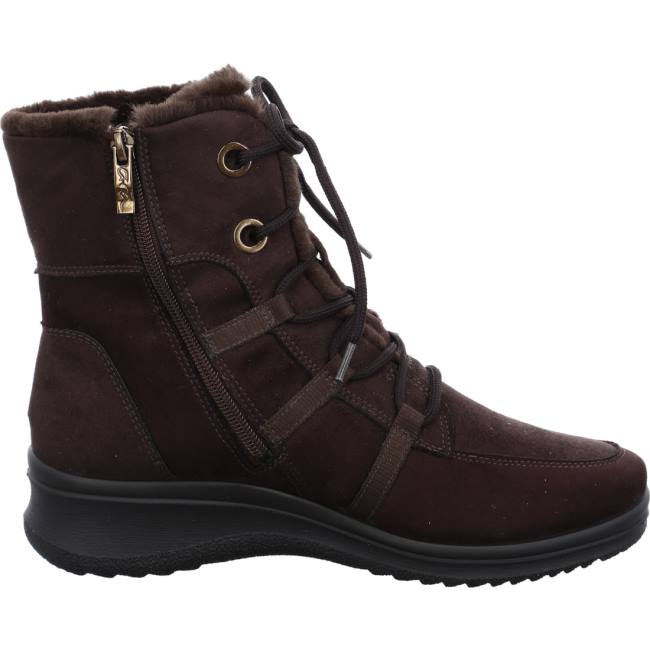 Brown Ara Shoes München Moro Women's Boots | ARA231XLT