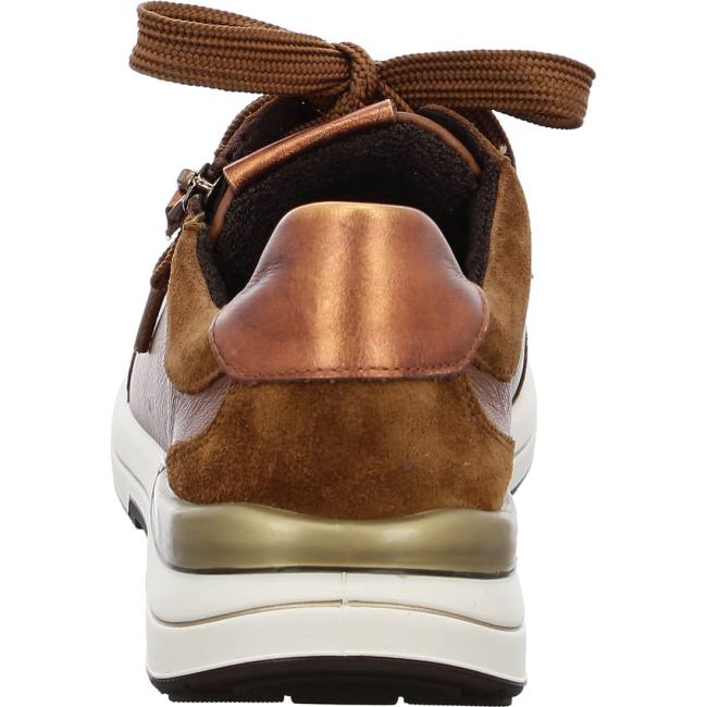 Brown Ara Shoes Nnuts Cognac Women's Sneakers | ARA128EPA