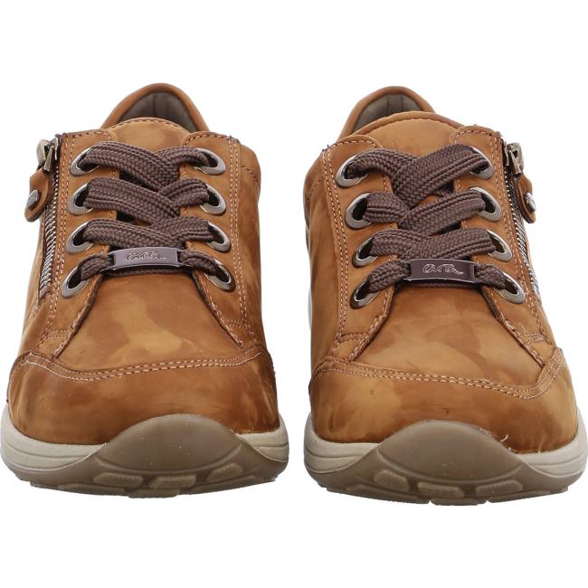 Brown Ara Shoes Osaka Cognac Women's Sneakers | ARA524RGD