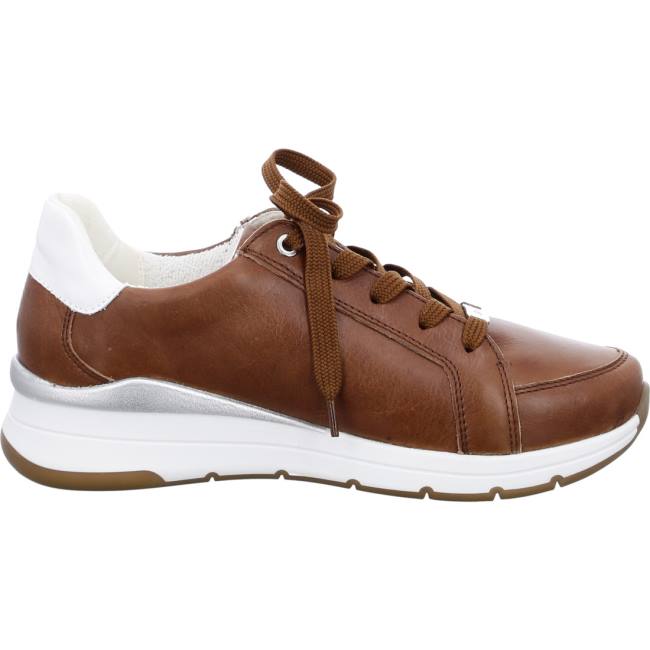 Brown Ara Shoes Osaka Cognac Women's Sneakers | ARA819JXN