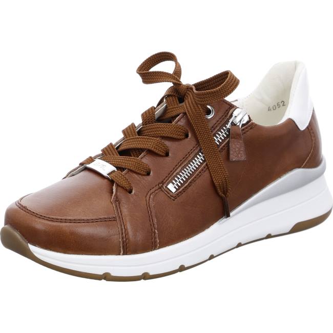 Brown Ara Shoes Osaka Cognac Women\'s Sneakers | ARA819JXN