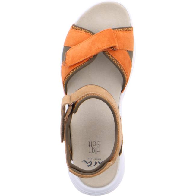 Brown Ara Shoes Panama Toffee Women's Sandals | ARA861DUN