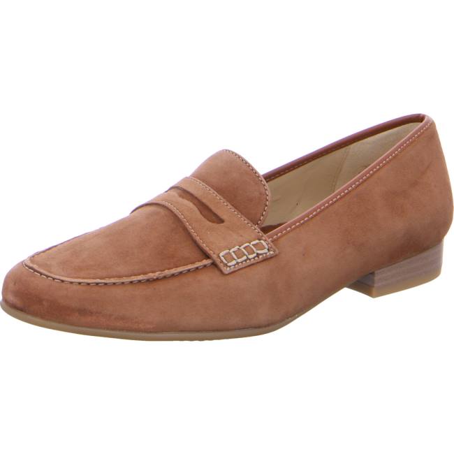 Brown Ara Shoes Penny Kent Cognac Women\'s Loafers | ARA976YPU