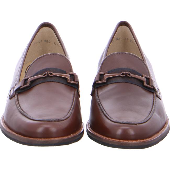 Brown Ara Shoes Slip-ons Kent Women's Loafers | ARA810DTJ