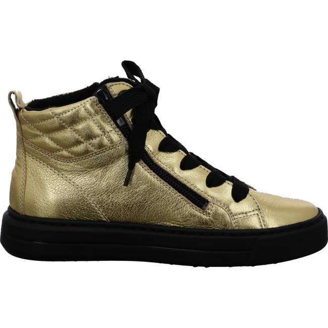 Gold / Black Ara Shoes Ankle Courtyard Women's Boots | ARA765BAH