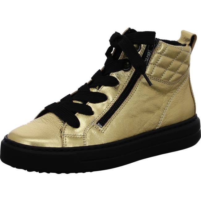 Gold / Black Ara Shoes Ankle Courtyard Women\'s Boots | ARA765BAH