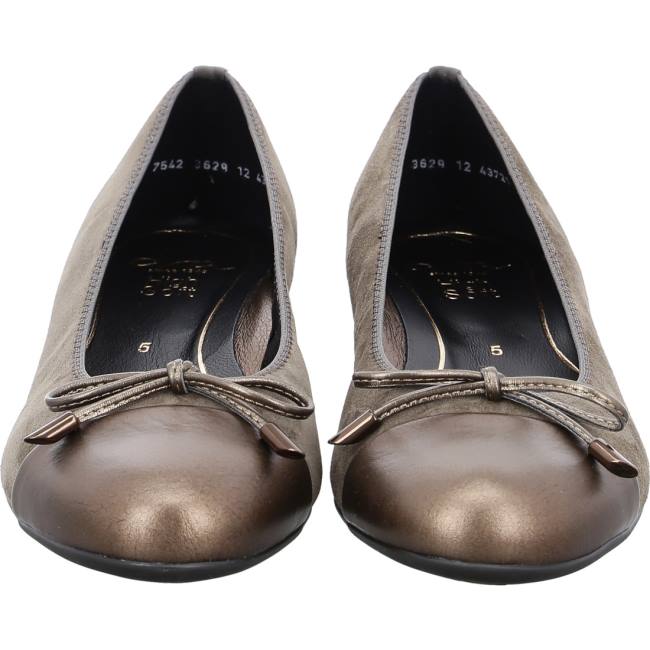 Green Ara Shoes Ballet Pumps Bari Moro Taiga Women's Ballerina | ARA304MKE