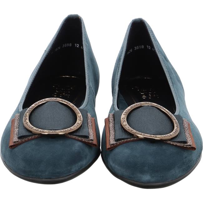 Green Ara Shoes Ballet Pumps Sardinia Peacock Women's Ballerina | ARA248DLI