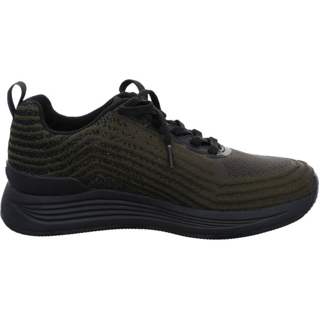 Green Ara Shoes Chicago Oliv-black Men's Sneakers | ARA598MXT