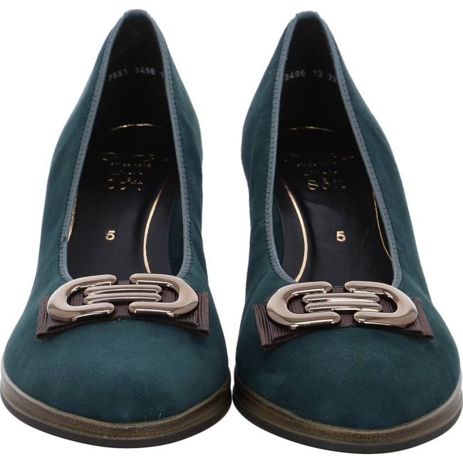 Green Ara Shoes Court Shoes Cannes Peacock Women's Pumps | ARA804LDX