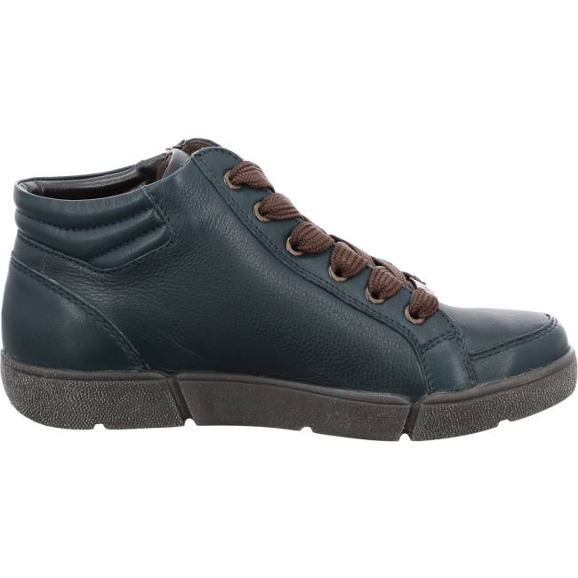 Green Ara Shoes High Top Rom-sport Peacock Women's Boots | ARA012QTP