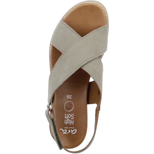 Green Ara Shoes Kos Pistachio Women's Sandals | ARA270BFJ