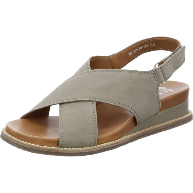 Green Ara Shoes Kos Pistachio Women\'s Sandals | ARA270BFJ