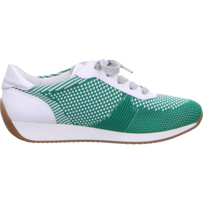 Green Ara Shoes Lissabon Women's Sneakers | ARA613UOW