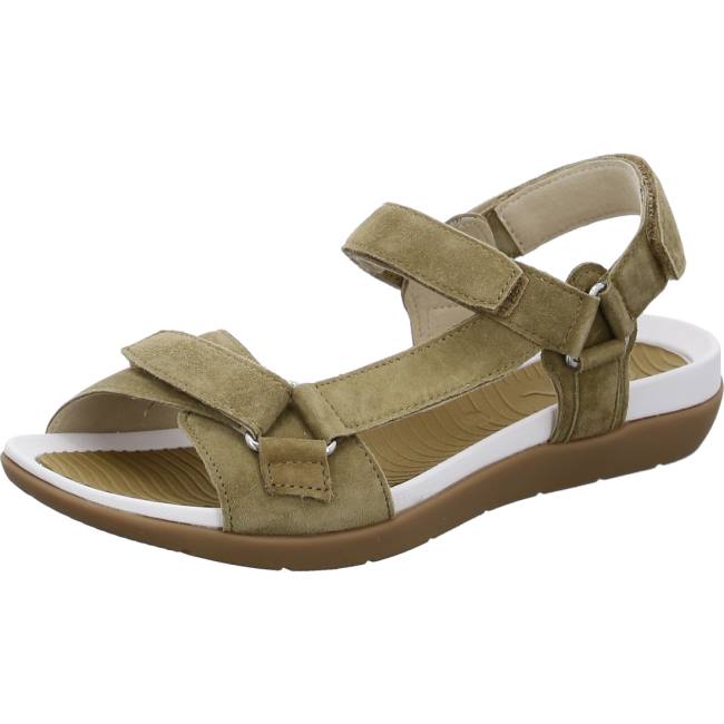 Green Ara Shoes Nepal Khaki Women\'s Sandals | ARA597FHV