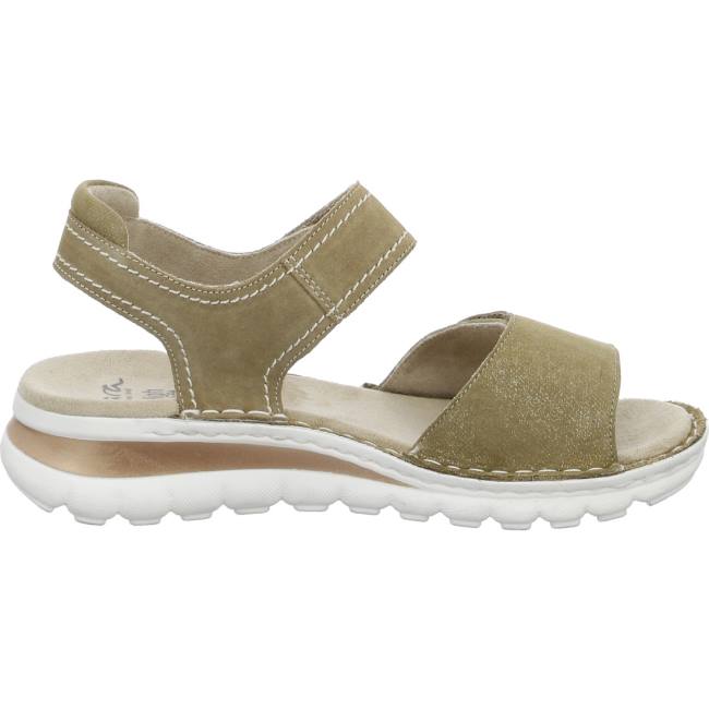 Green Ara Shoes Tampa Khaki Women's Sandals | ARA016ZTL