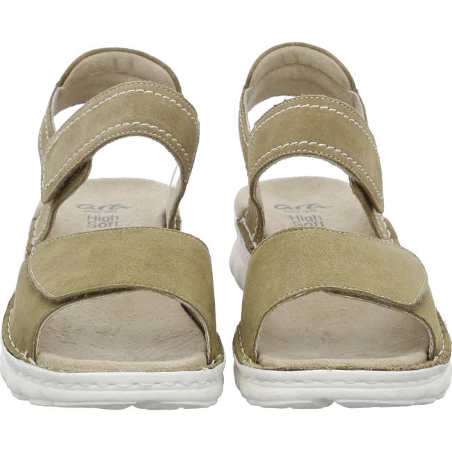 Green Ara Shoes Tampa Khaki Women's Sandals | ARA016ZTL