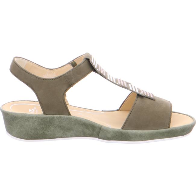 Green Ara Shoes Wedge Capri Women's Sandals | ARA035YTR