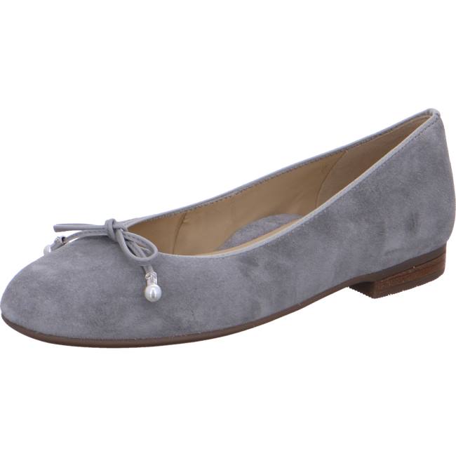 Grey Ara Shoes Ballet Pumps Sardinia Oyster Women\'s Ballerina | ARA176BUK