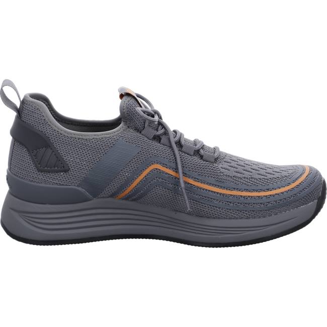 Grey Ara Shoes Chicago Men's Sneakers | ARA671LNJ