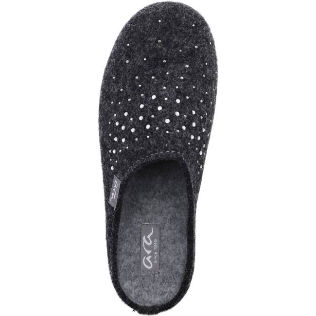 Grey Ara Shoes Cosy Anthracite Women's Slippers | ARA890HTB