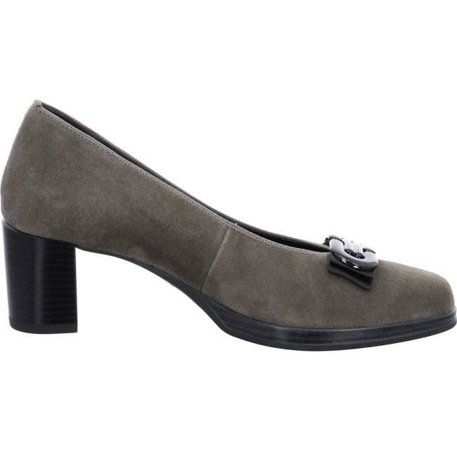 Grey Ara Shoes Court Shoes Cannes Taiga Women's Pumps | ARA213JET