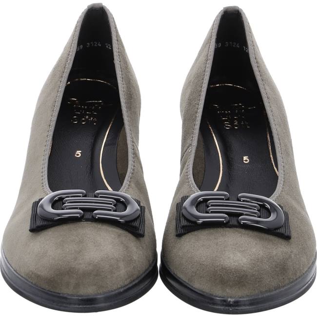 Grey Ara Shoes Court Shoes Cannes Taiga Women's Pumps | ARA213JET