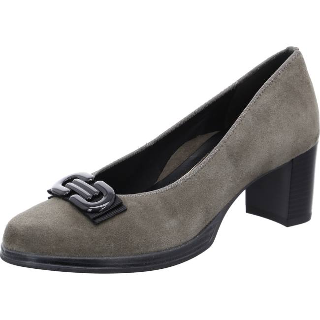 Grey Ara Shoes Court Shoes Cannes Taiga Women\'s Pumps | ARA213JET