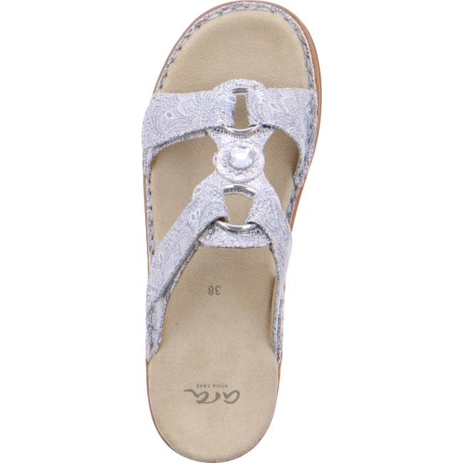 Grey Ara Shoes Hawaii Silver Women's Mules | ARA923DYN