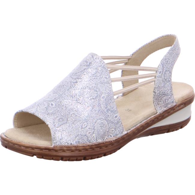 Grey Ara Shoes Hawaii Silver Women\'s Sandals | ARA476XQR