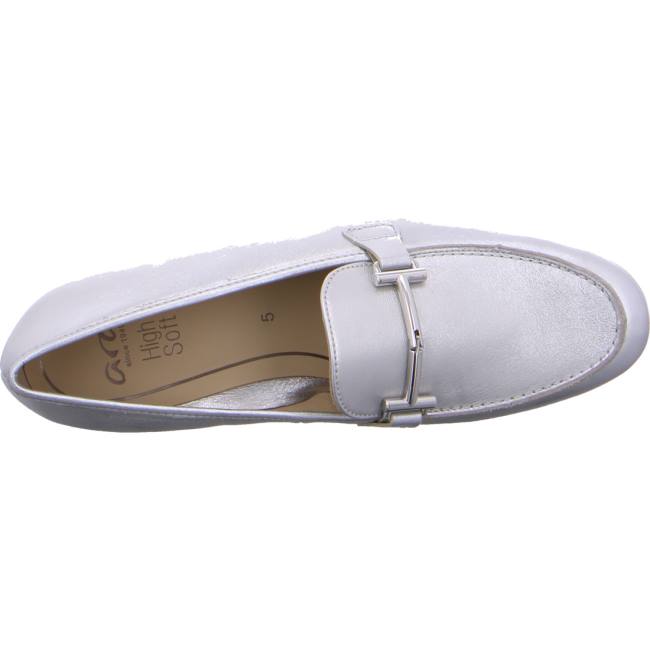 Grey Ara Shoes Kent Gold Women's Loafers | ARA478PFS