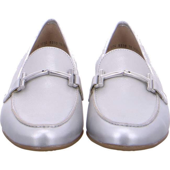 Grey Ara Shoes Kent Gold Women's Loafers | ARA478PFS