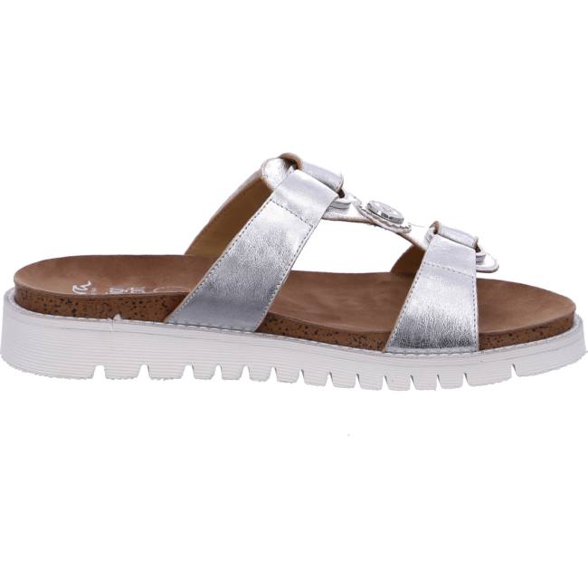 Grey Ara Shoes Kent-sport Silver Women's Mules | ARA783YFG