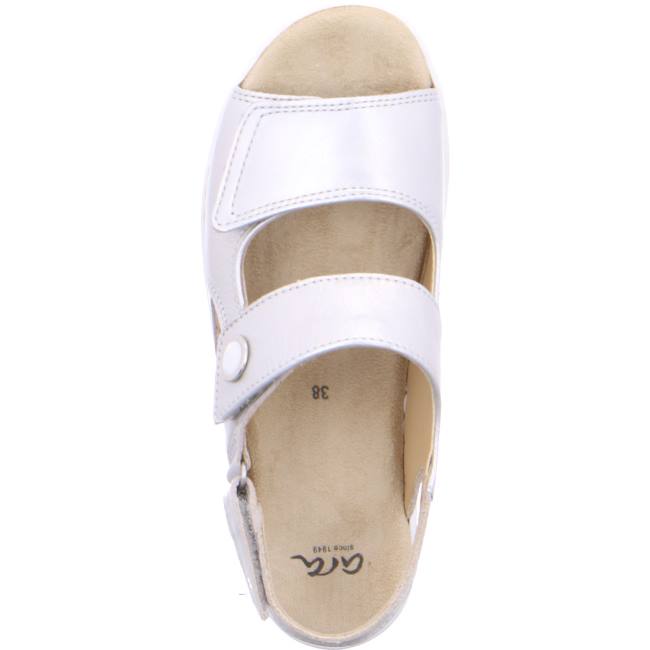 Grey Ara Shoes Korfu Silver Women's Sandals | ARA302YPN