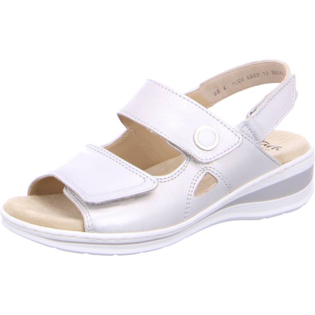 Grey Ara Shoes Korfu Silver Women\'s Sandals | ARA302YPN