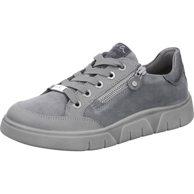 Grey Ara Shoes Lace-ups Rom-sport Oyster Women\'s Sneakers | ARA396KUS